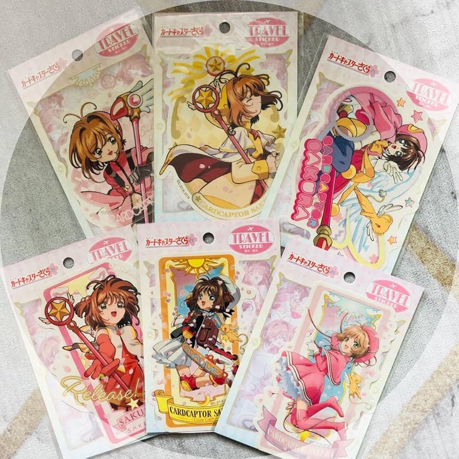 CCさくら.カードキャプターさくら ステッカー3枚セット CCさくら.カードキャプターさくら ステッカー3枚セット カード
