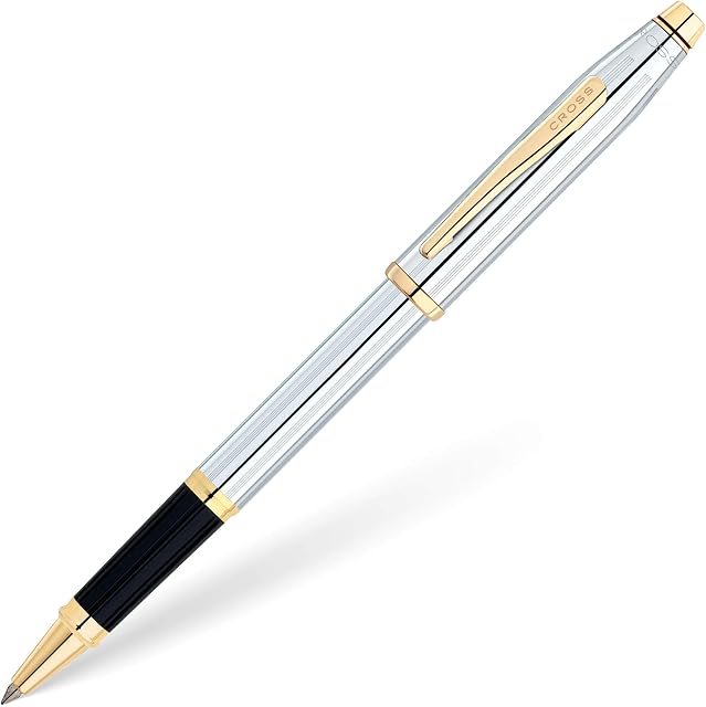 CROSS Century II Medalist Rollerball Pen with 23CT Gold-Plated Appointments incl. Luxury Gift Box  Refillable Rolling Ball Pen