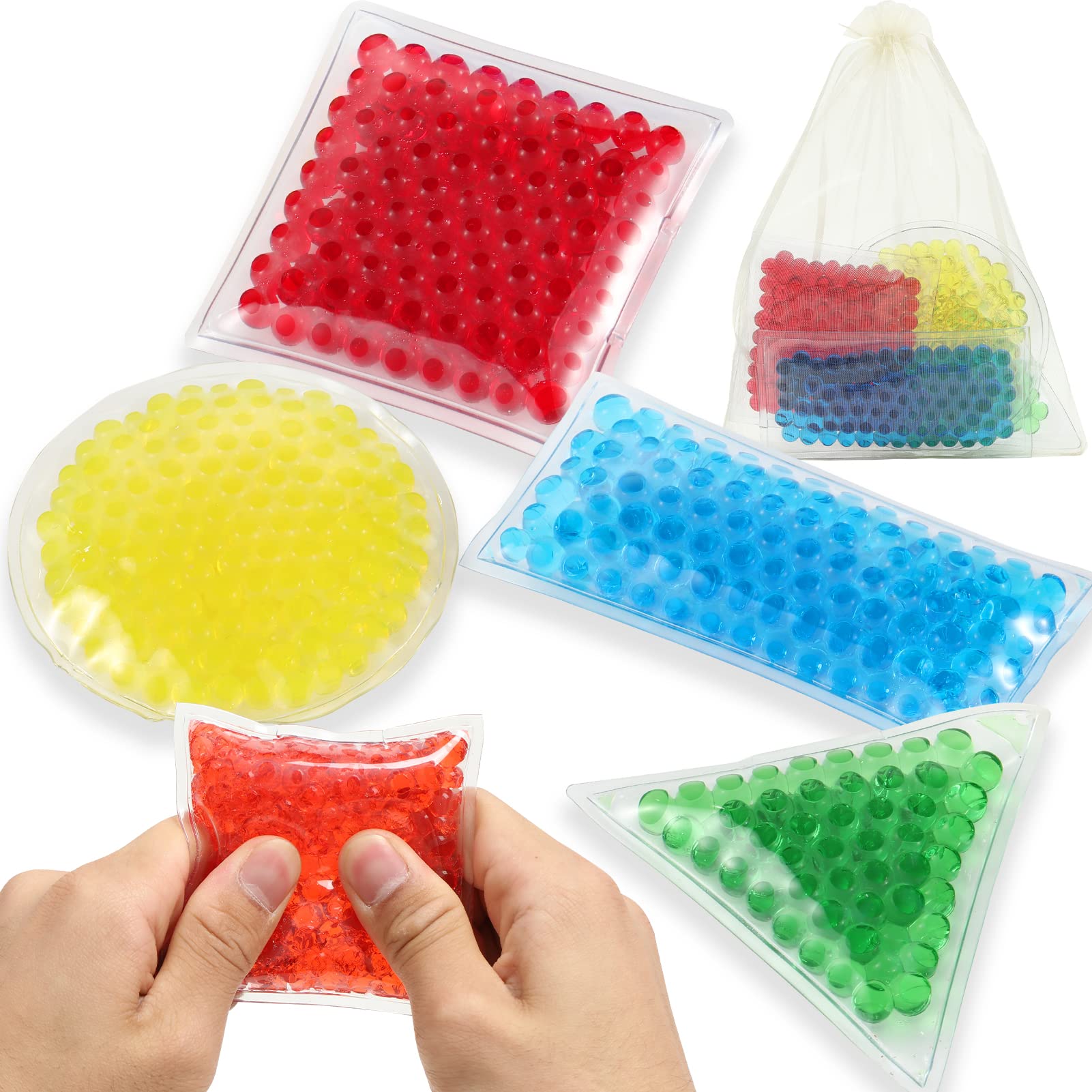 Buy Richtim 4 Pack Sensory Bean Bags with Premium Water Beads Sensory
