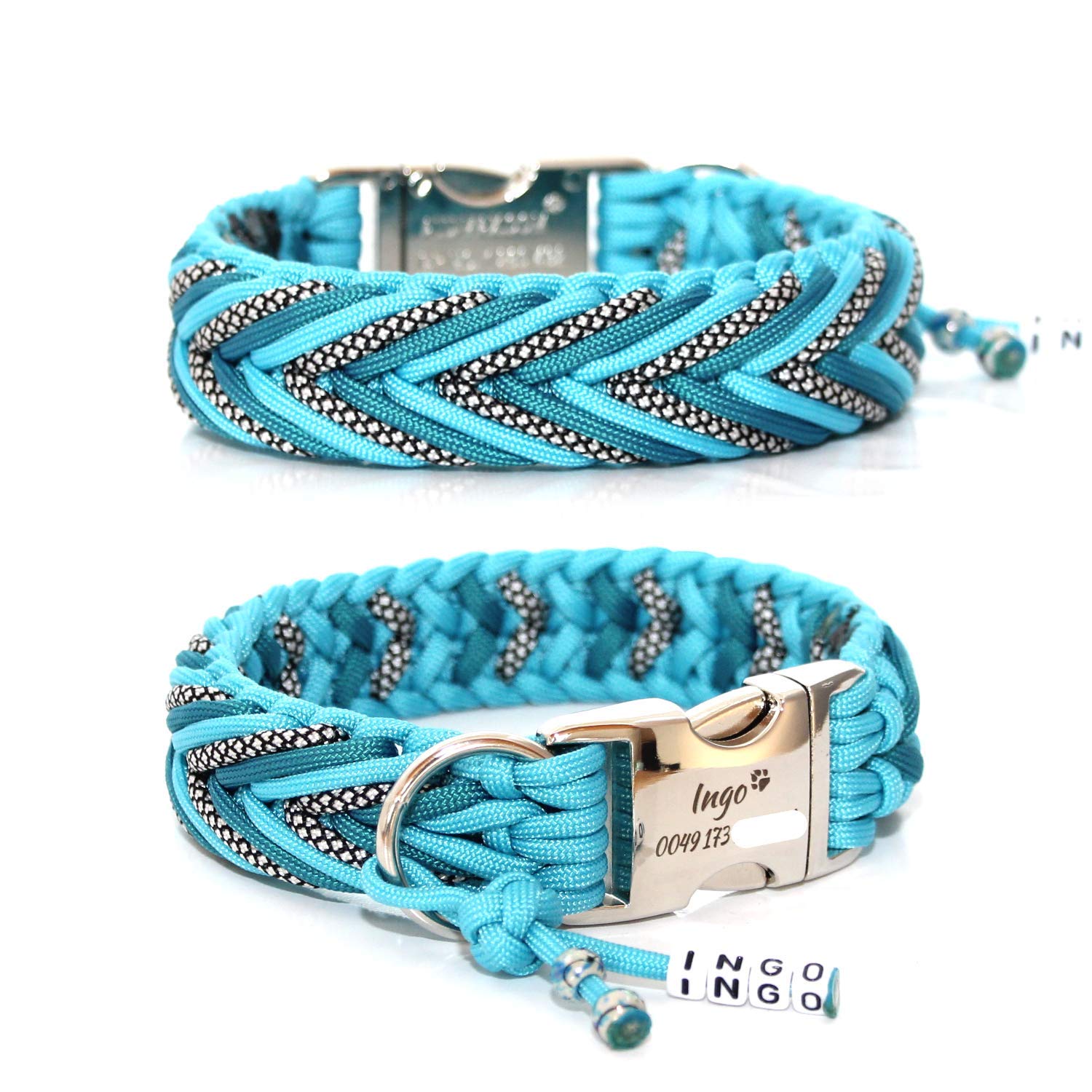 Hundehalsband, Paracord Halsband mit passender Leine, Hundeleine, Paracord Leine, Halsband + Leine, Hundehalsband + Leine, Hundehalsband + Leine Paracord