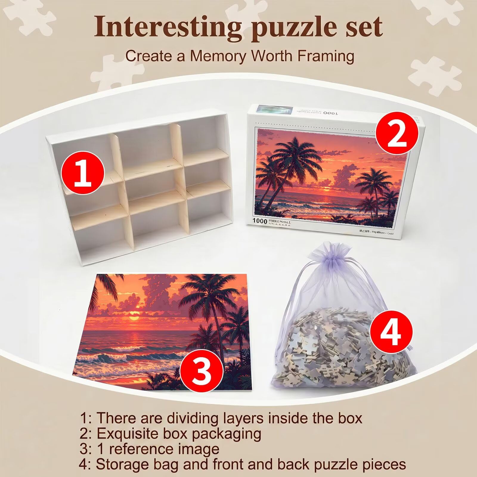 fumetti spiaggia Puzzle 1500 Pezzi per Adulti, Puzzle in Legno - Collezione Classica con Poster Incluso - Sfida di Concentrazione e Passatempo Antistress, Gioco per Famiglia, 87 x 57 cm f0-678