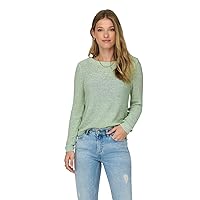 ONLY Maglione a Maglia Base Donna Maglia Stretch a Maniche Lunghe Girocollo Maglia unicolore ONLGEENA
