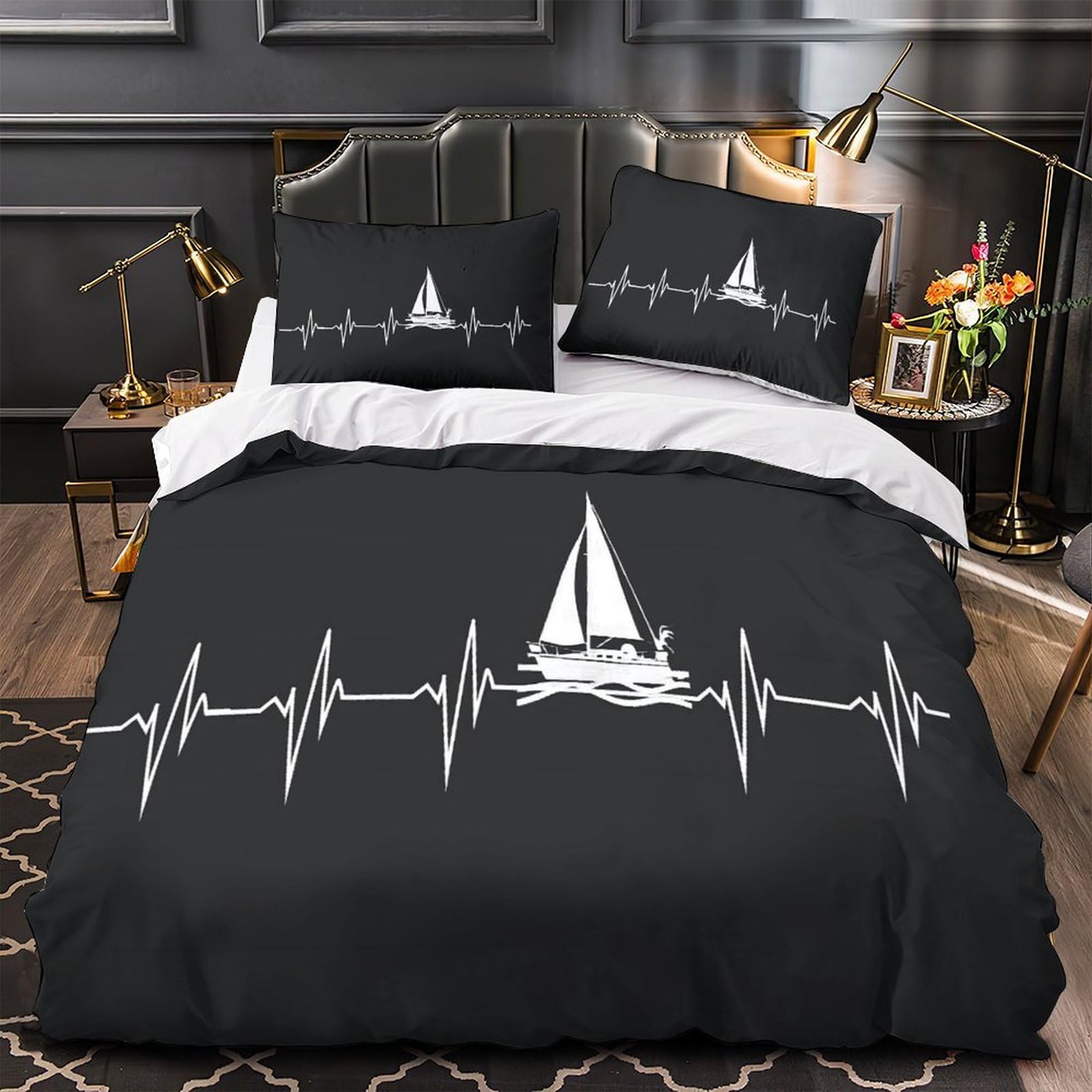 Housse de couette voilier 3D infroissable et résistante pour simplifier le lit de votre fille