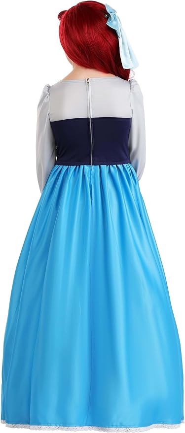 Disfraz Ariel vestido azul para niñas Disney miniatura 3