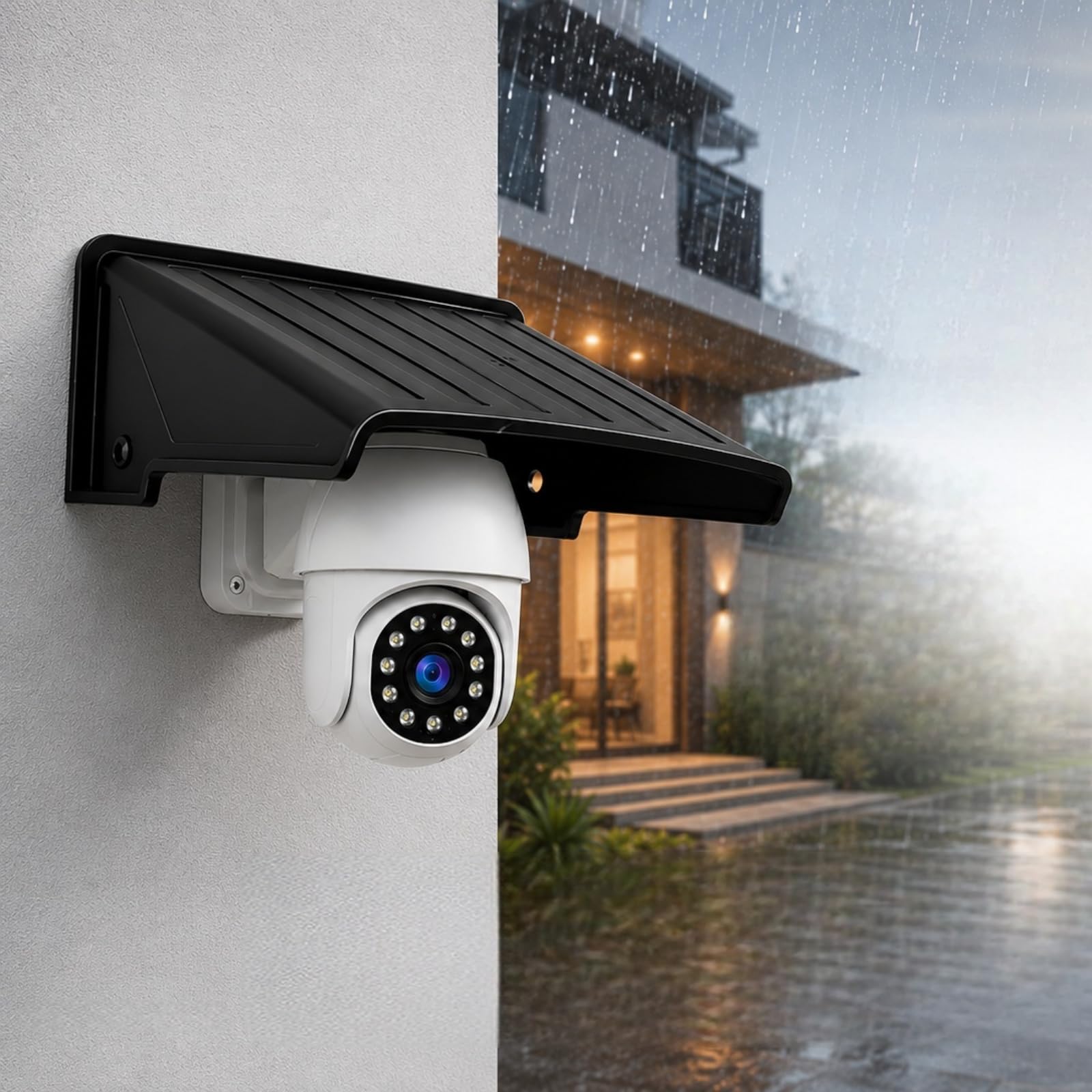jojofuny Housse de protection universelle pour appareil photo extérieur - Protection contre la pluie - Facile à installer - Compatible avec les marques