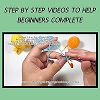 Vista 5 de COZYMATE Crochet Kit for Beginners, Complete 4 PCS Cute Animals Crochet Kits for Adults with Step-by-Step Instructions and Video Tutorials - Best
