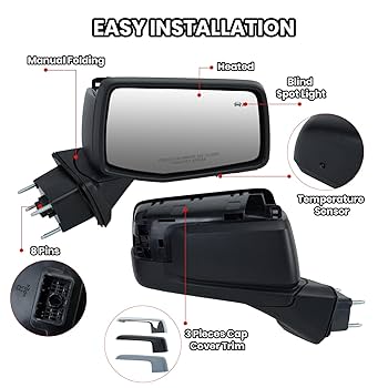 Amazon.com: MOFOAP Passenger Right Side Door Mirror for