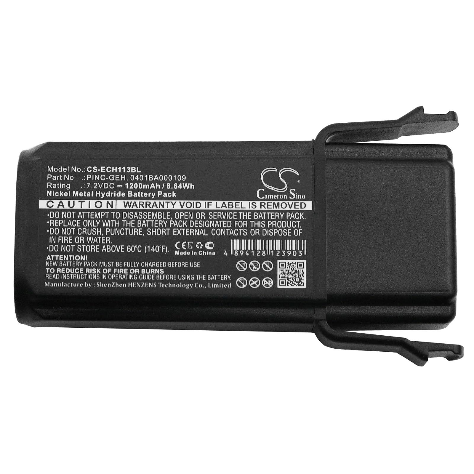 1200mAh/7.2V Replacement Battery for E'LCA SILUX Genio,Genio-M,Elca Techno-M,Genio-Sfera,Genio-Silux,PINC-GEH,Genio-P,fit Part NO:PINC-GEH, 0401BA000109,0401BA000113,04.142