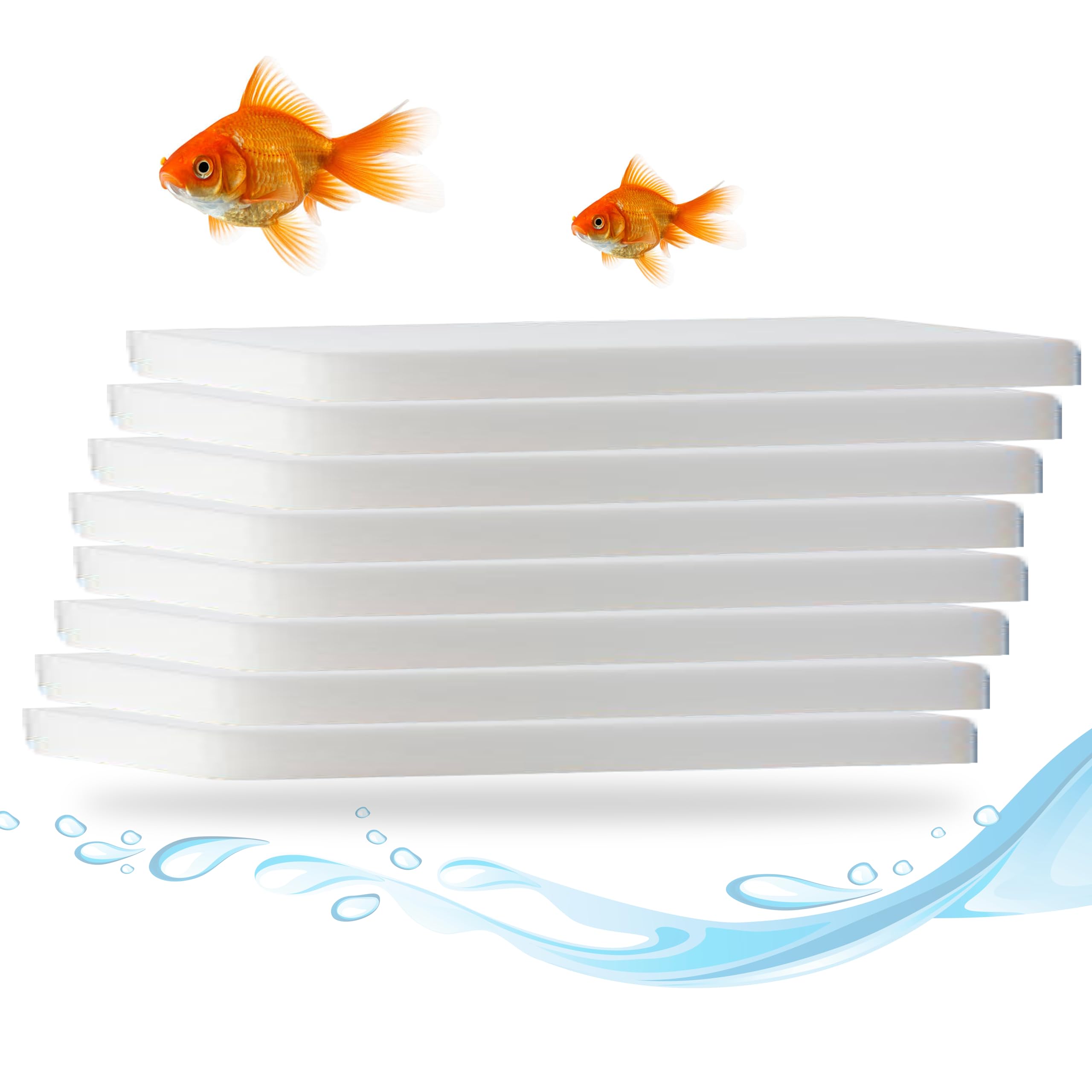 Hallofeed Aquarium Filter Sponges, Mechanical and Biological Filtration, Set of 8 Pieces (B0D53XGM43) Amazon Price History, Amazon Price Tracker