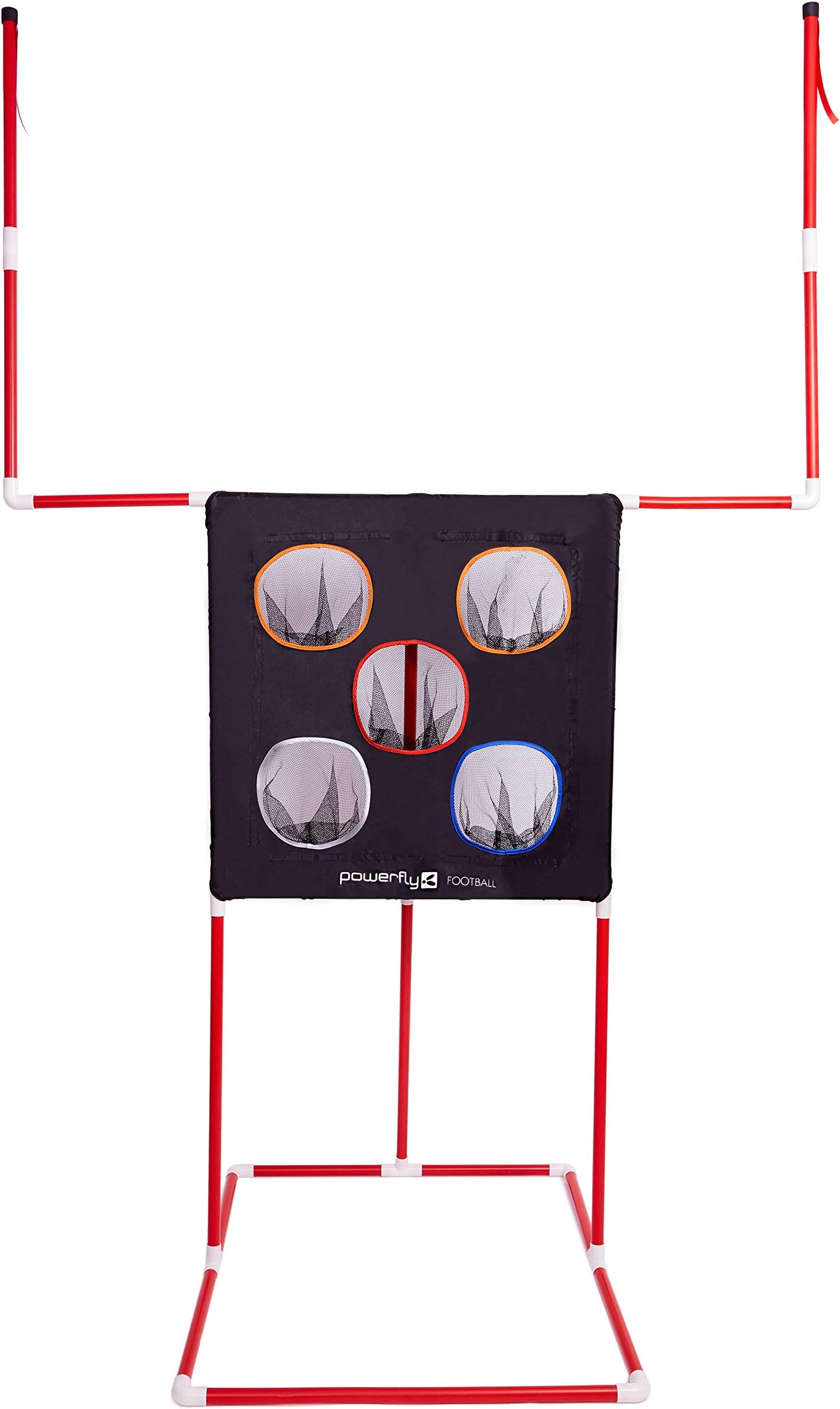 Kids Football Toss Game - 2-in-1 Football Target Net & Field Goal Post - Outdoor or Indoor Throwing Practice - Best Sports Toys for Boys 2019