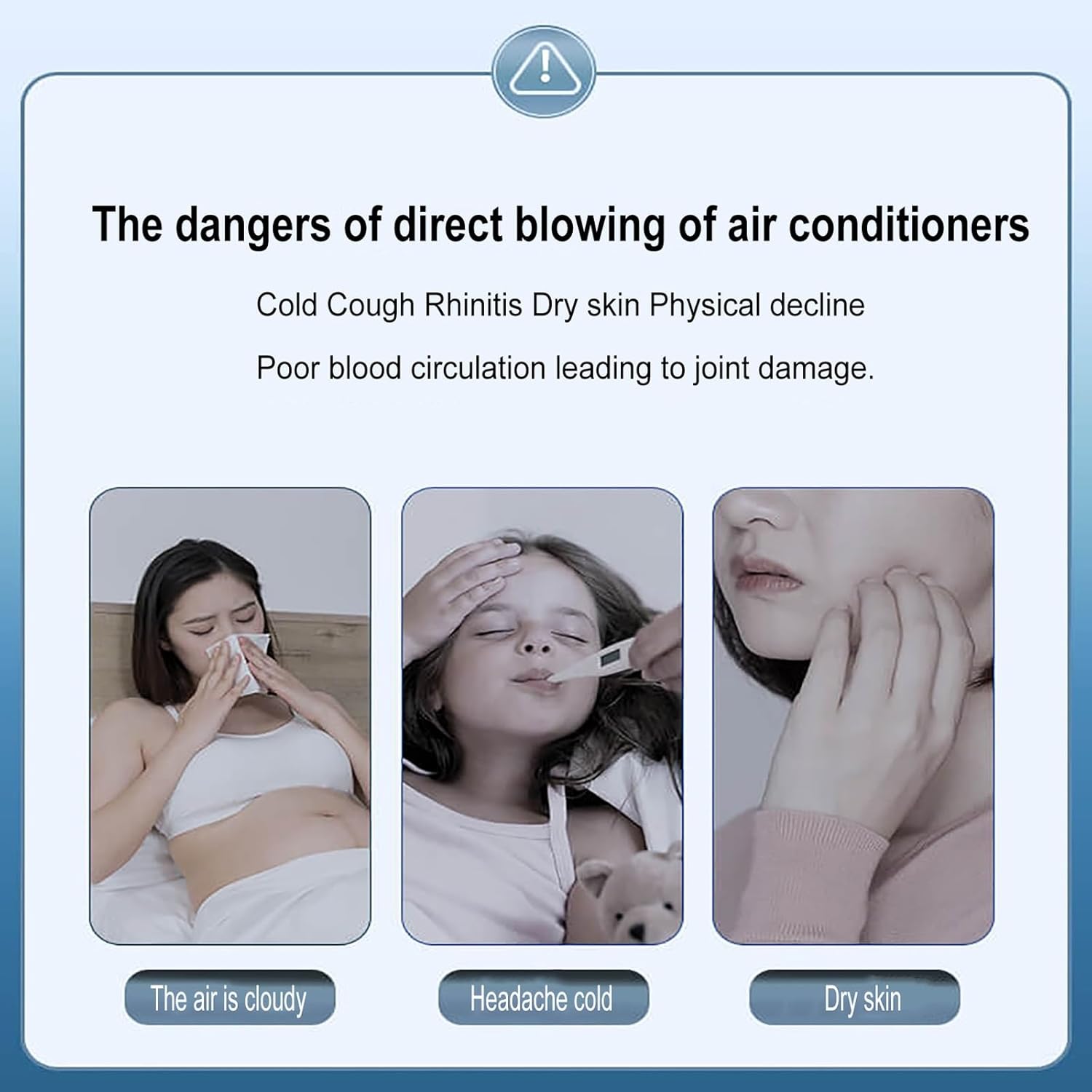 Retractable Length Flow Deflector for Portable Air Conditioner, Baffle Shield for Air Conditioner, Adjustable Flow Deflector