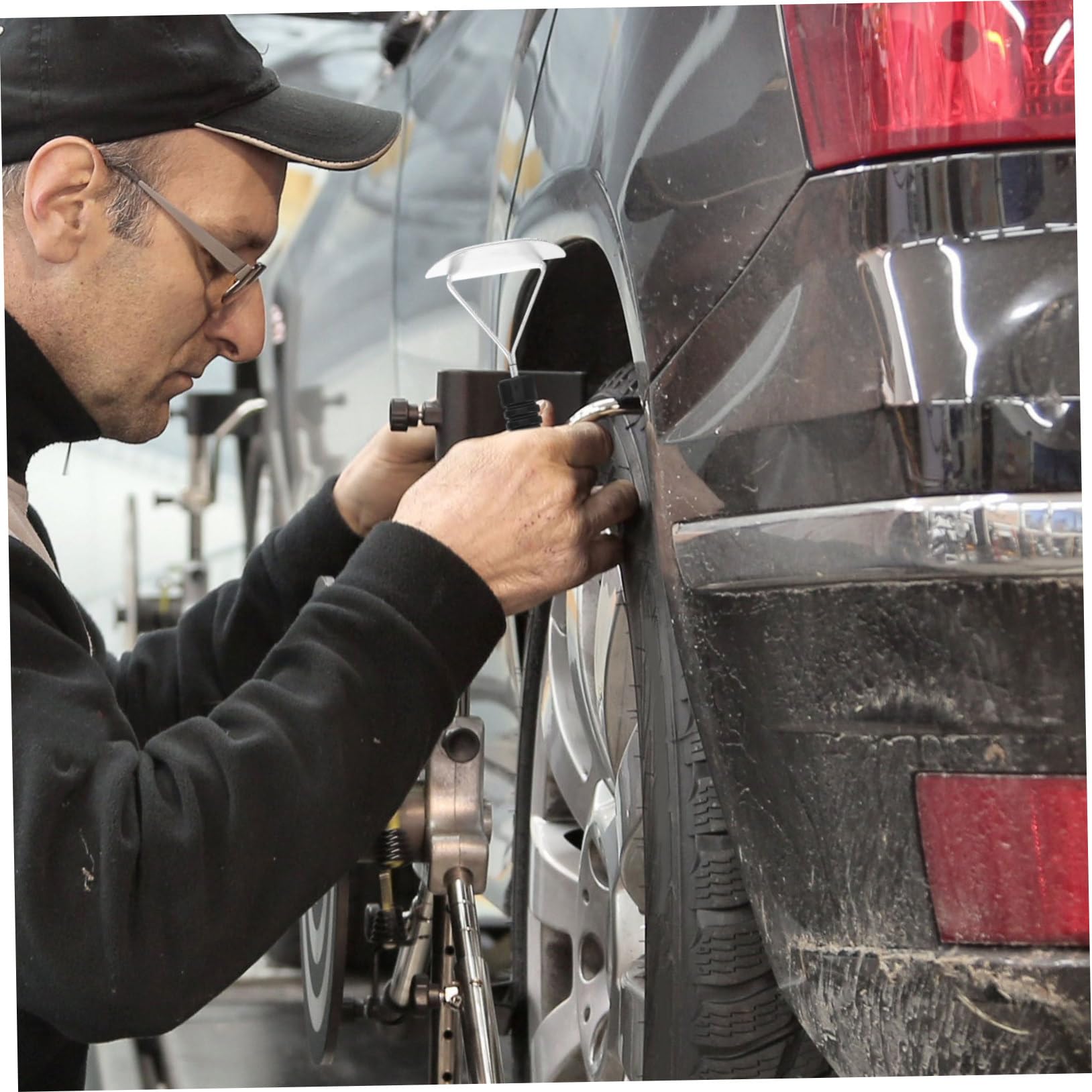 SOESFOUFU Car Tire Repair Tool Kit 2pcs Tire Patch Roller Inner Liner Scraper for Vehicle