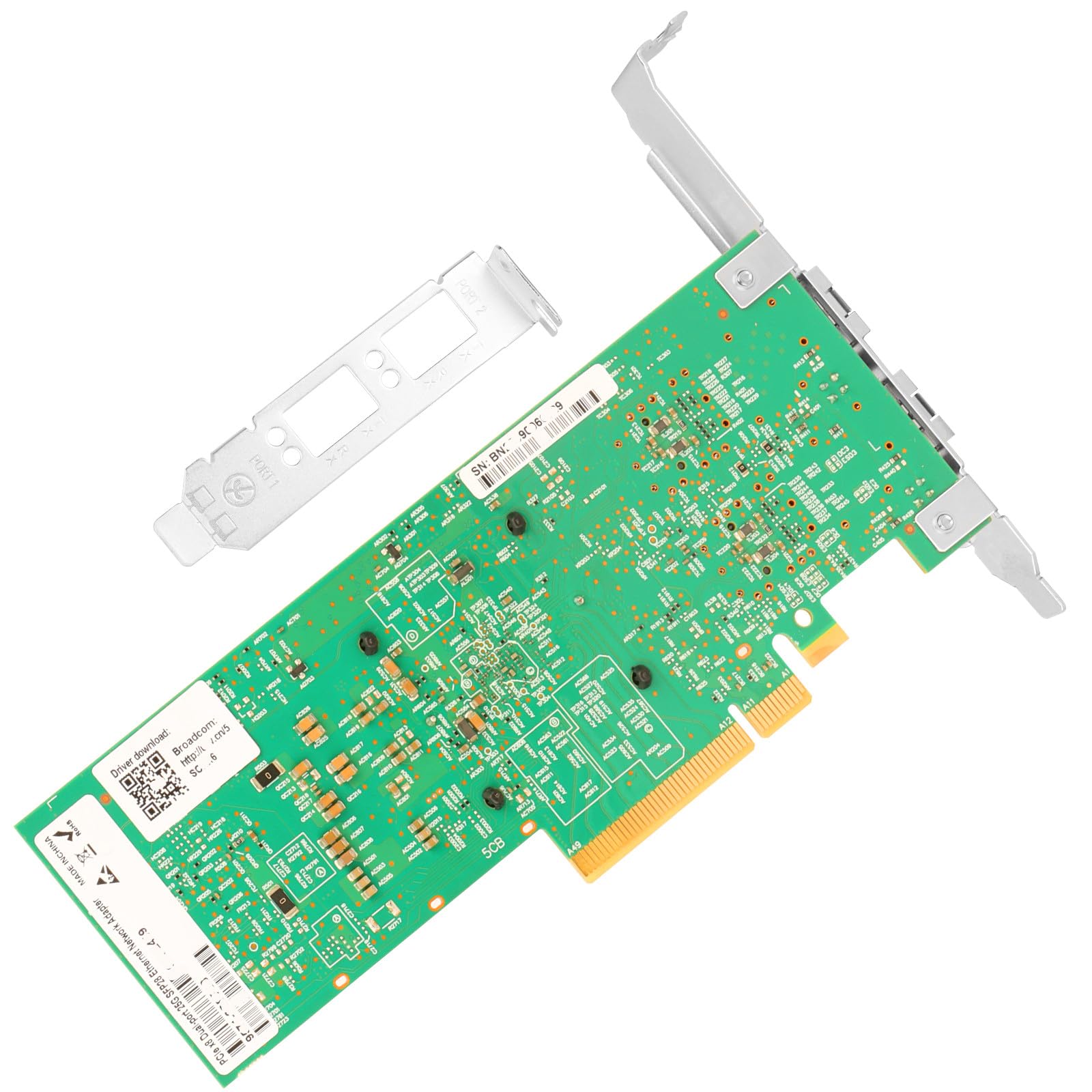 25Gb PCIe Adaptador de Red para Broadcom BCM57414B Controller PCIe 3.0 x8 Dual SFP28 Ports Ethernet LAN Card Apoyo Windows Server/Windows/Linux/VMware