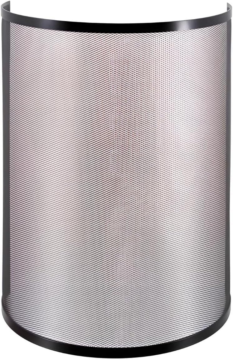 Rejilla de protección para Chimenea, Estufa de pellets, Seguridad del cortafuegos en Hierro Forjado Color Negro - Altura 80 x Longitud 58 cm -JUANIO-