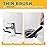 KMOSENIA Cleaning Brush - 3 Pcs Hard Bristle Crevice Cleaning Brush, Grout Brush, Scrub Brush for Tile Grout Crevice, Gap Cleaning Tools for Bathroom Kitchen Toilet Window Track (3, Black)