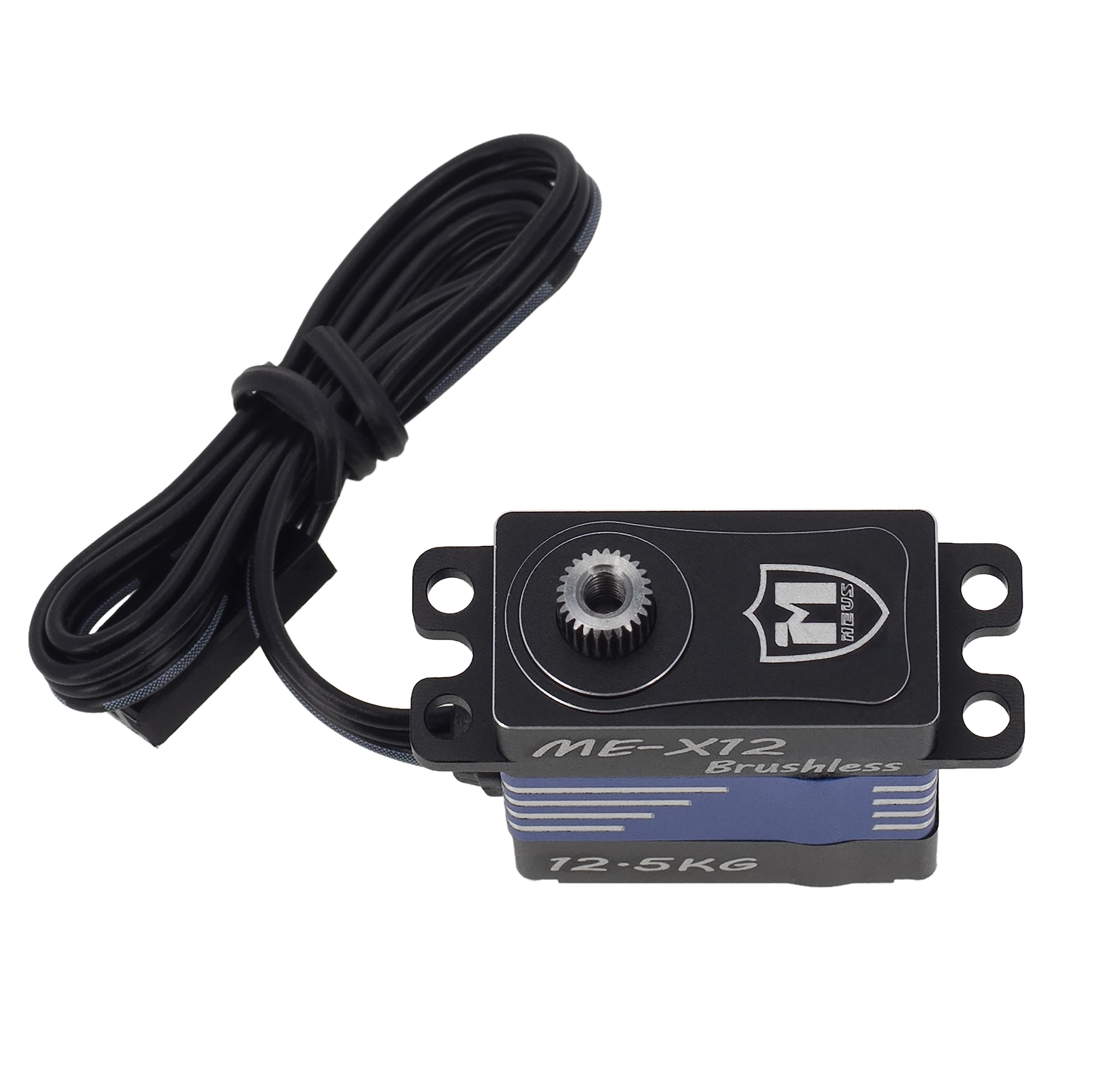 MEUS Racing Coreless RC Micro Servo con coppia elevata 6-8.4V per SCX24 TRX4M 1/24 1/18 RC Crawler Auto giocattolo Veicoli e accessori (V1, 12,5 kg)