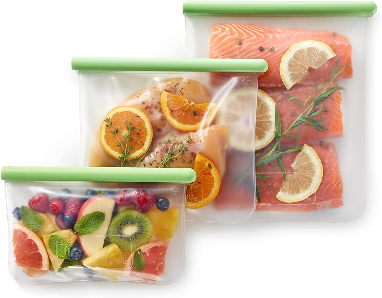 Lékué Reusable Silicone Flat Bags for Food Storage Kuwait Ubuy