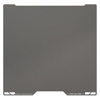 355x346mm Large Cool Build Plate for Bambu Lab H2S H2D Smooth High-Viscosity Spring Steel Print Bed Surface