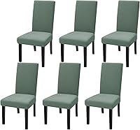 Vista 24 de YEMYHOM Funda elástica para silla de ala de 1 pieza con el último diseño de jacquard, protector antideslizante para muebles con varillas de espuma