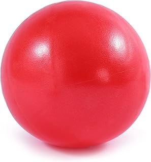 ROLTIN 25Cm Yoga Ball Exercise Gymnastic Fitness Pilates Ball Balance Exercise Gym Fitness Yoga Ball Indoor Training Yoga Ball Core,Red
