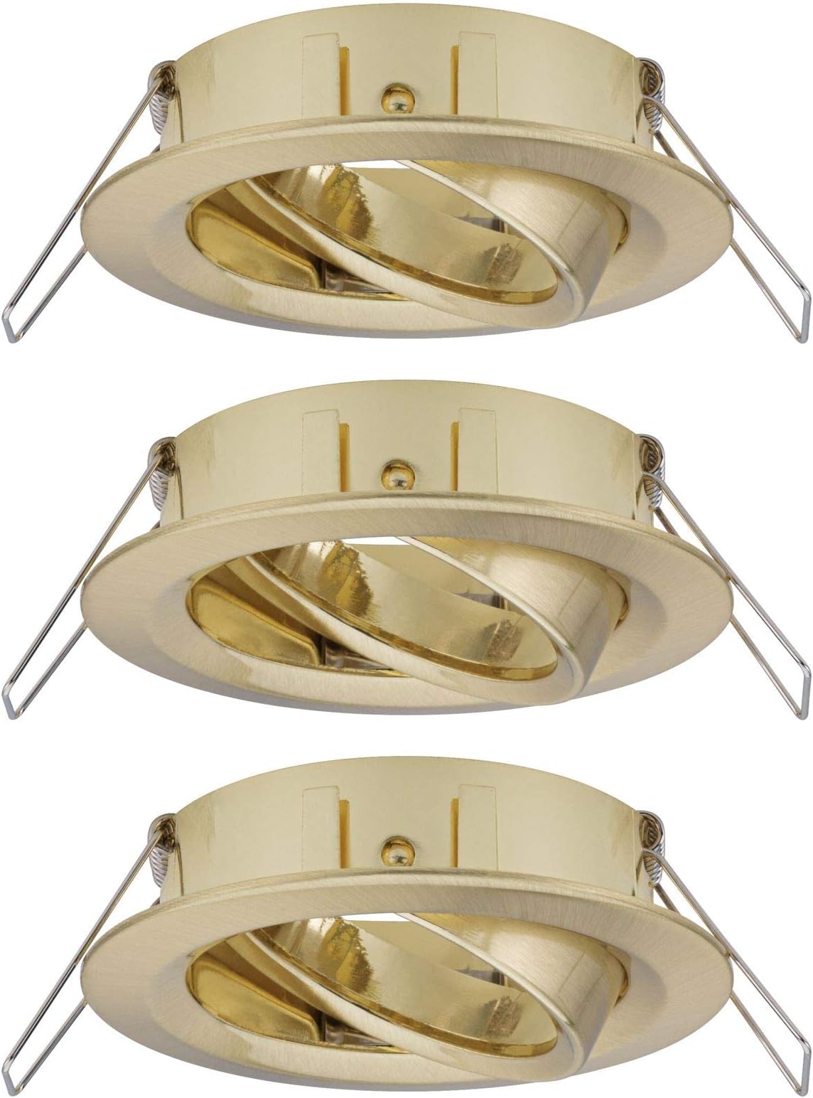 Paulmann 92489 Choose luminaire spot swivelling max. 3x10 watt Ceiling Spotlight Brushed Brass recessed lamp Aluminium