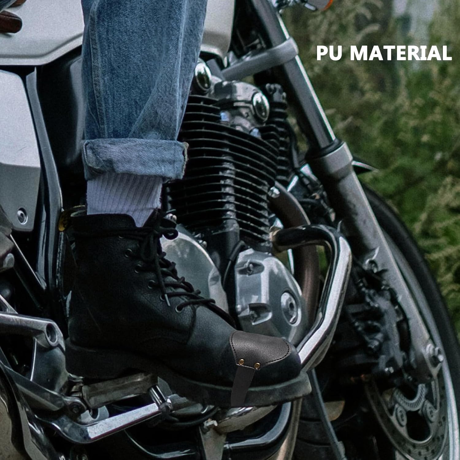 Uonlytech 5pcs Motorcycle Shifter Shoe Protector Boot Covers – Cushioned Gear Shift Pedal Pads for Motorbike Footwear, Universal Fit for Riding Safety and Gear Lever Protection