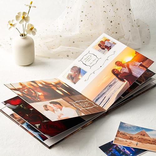 Álbum de fotos personalizado para fotos personalizada, tu fotografía impresa en 3D, el mejor regalo, diseña tu propio álbum de recortes, álbumes de