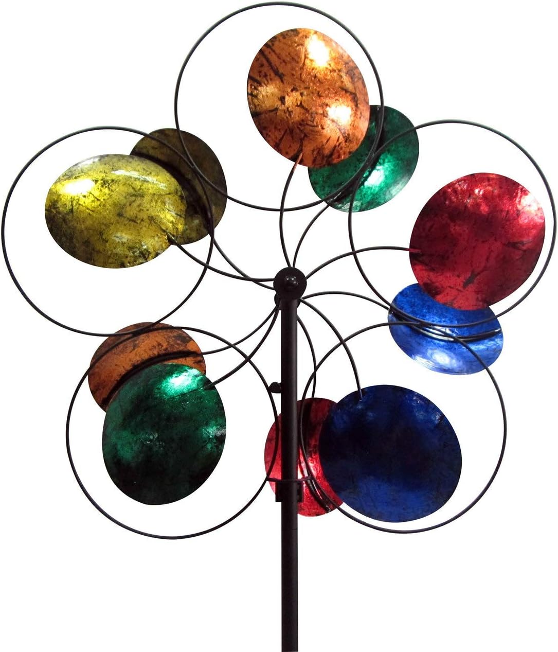 American Furniture Classics 622199 Cosmic Colors Wind Spinner, Multicolor