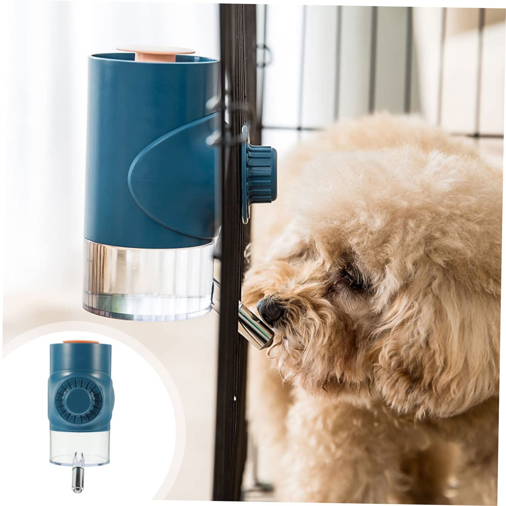 Wasserspender für Haustiere Hängend für Katzen und Hunde Auslaufsichere Flasche zum Reinigen und Nachfüllen mit Edelstahldüse für Frisches Wasser