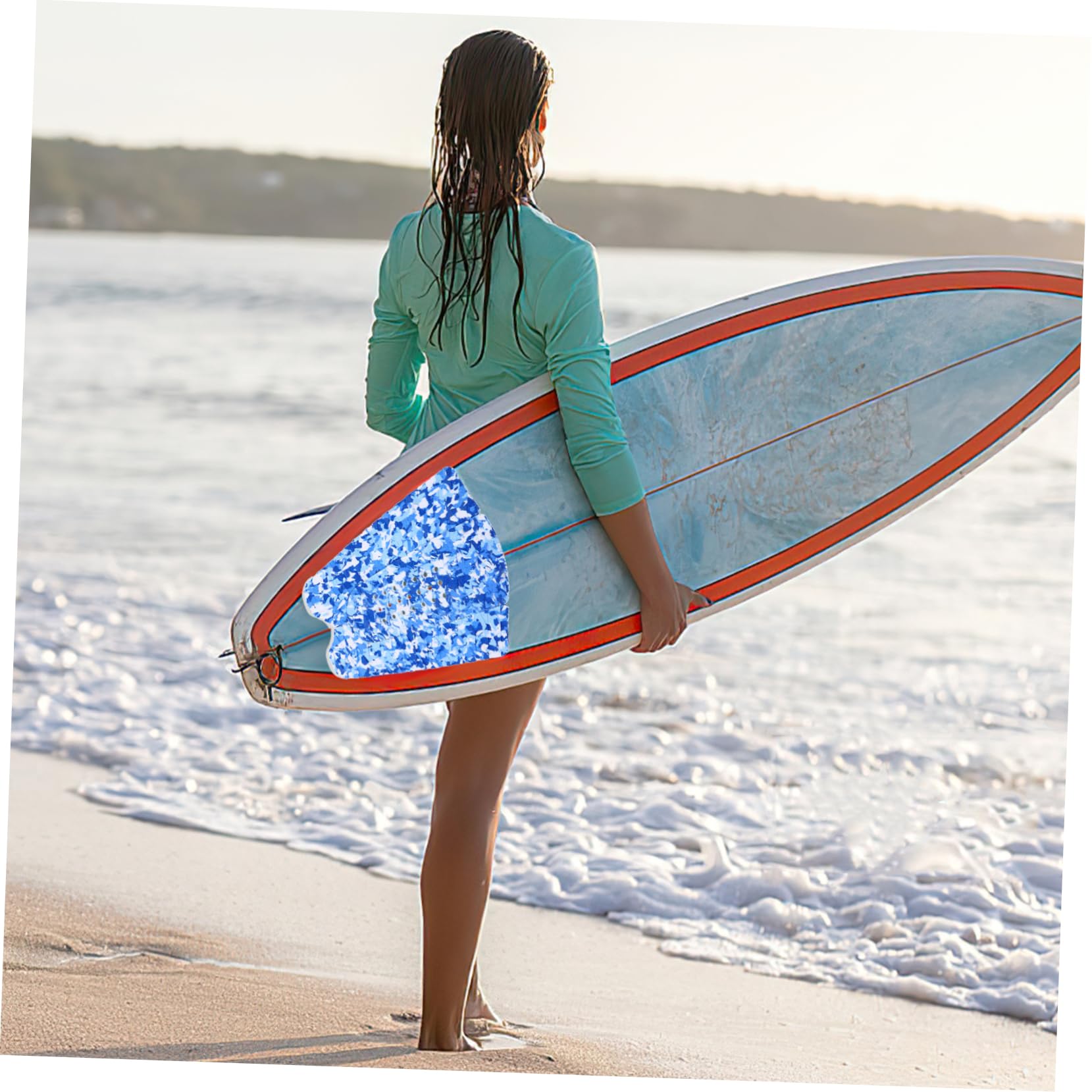 Surfbrett-traktionspad -Matte Selbstklebende Pads Eva-surf-traktionspad Schwanzmatte Für Surfbretter Installieren Entfernen Wasserbeständig Langlebig Und Kratzfest
