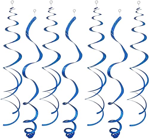 Miniatura 1 de 36 piezas de decoración de remolinos de techo para fiesta, serpentina de plástico colgante, decoraciones de remolinos para bodas, cumpleaños,
