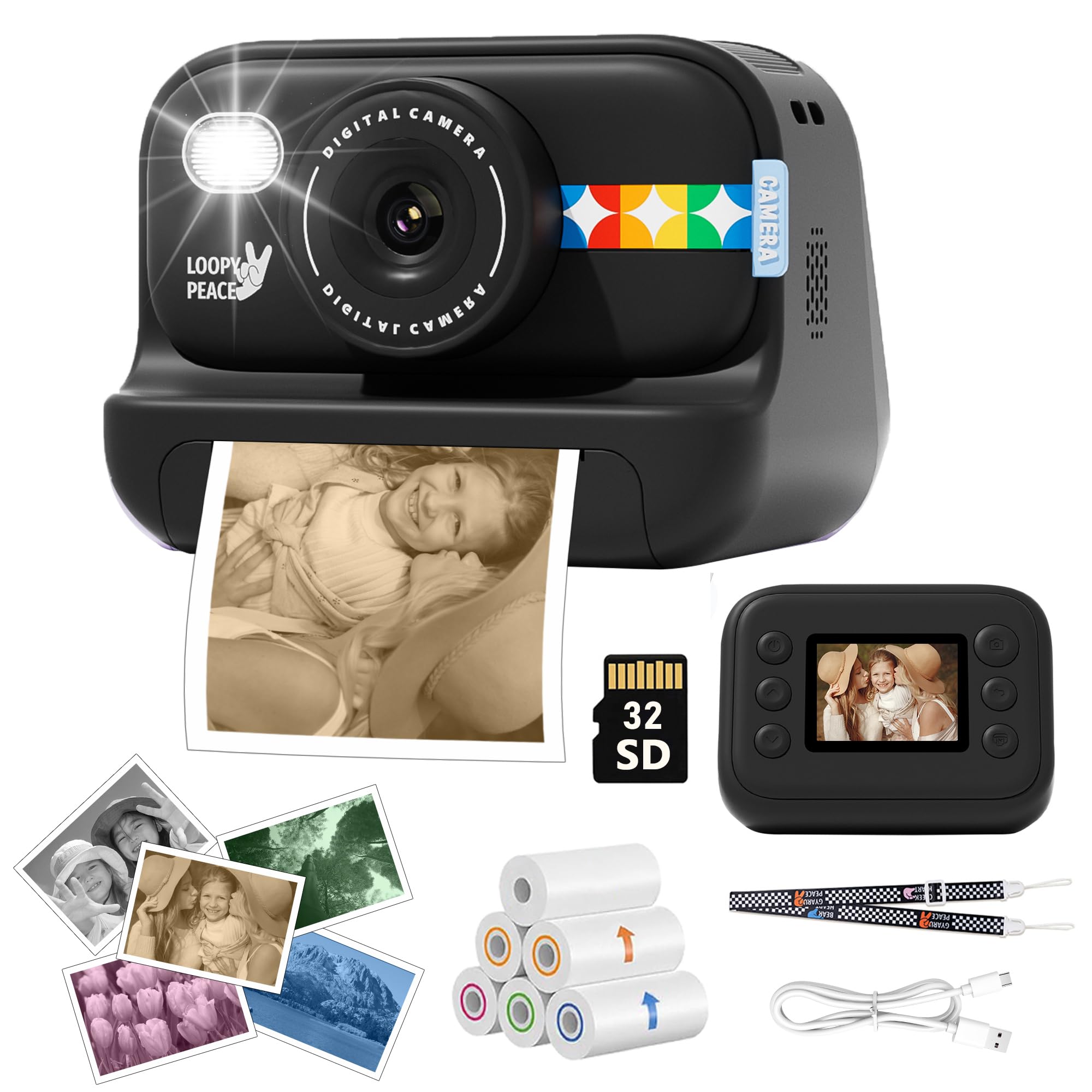 カメラ紙セット Amazon.co.jp: JOYTRIP キッズインスタントプリントカメラ、デジタル