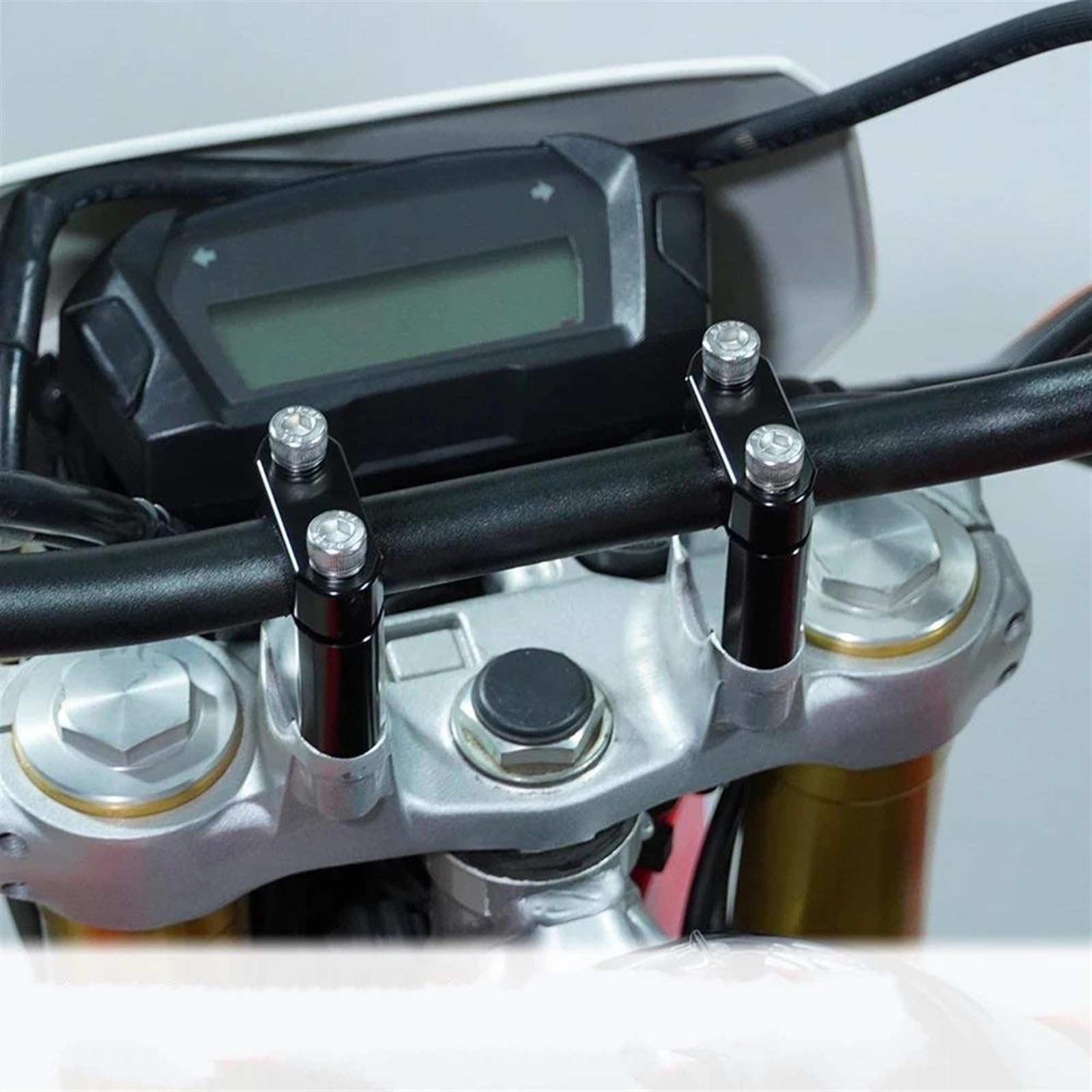 Riser Manubrio Moto per H&Onda CRF150 CRF230L CRF300L CRF250L XR250R XR600R XR650L Morsetto di Montaggio Riser Manubrio Distanziale Rialzo Manubrio(Nero,40 mm)