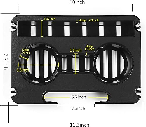 Miniatura 9 de Evron Bandeja para silla de gravedad cero, portavasos para silla de salón de gravedad cero, diseño colgante de bolsa reclinable, bandeja con clip en