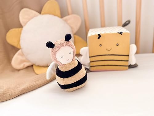 Miniatura 6 de MON AMI Juguetes de sonajero de abeja de miel para bebés, juguetes de peluche para bebés y niños pequeños, sonajero para bebés, artículos esenciales
