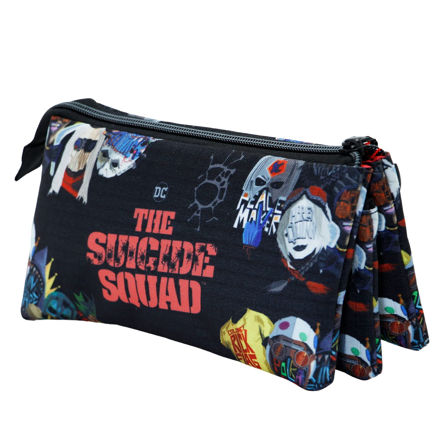 KARACTERMANIA Suicide Squad Taskforce-Triple HS Pencil Case, Black