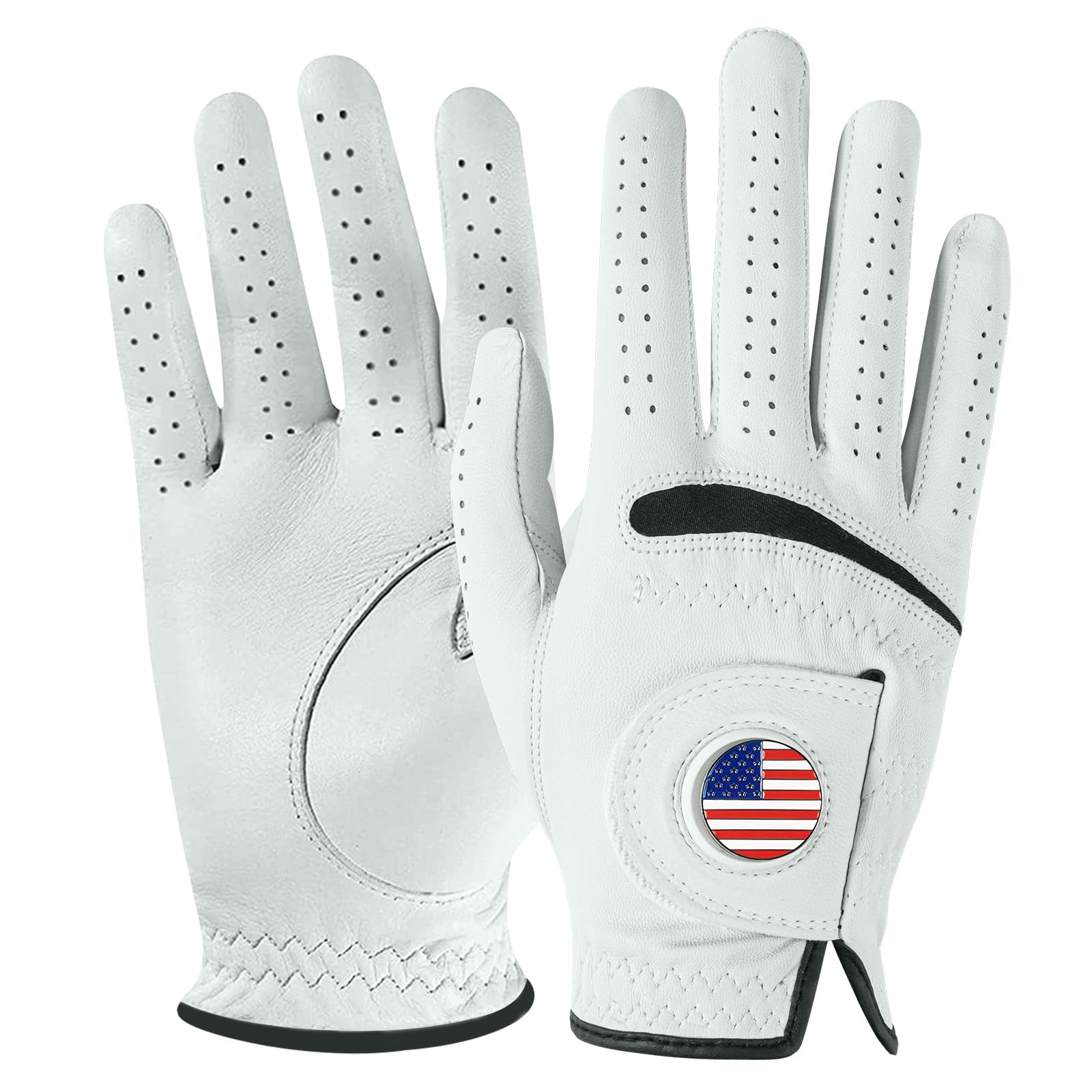 FINGER TEN Cabretta Leather Golf Gloves Men