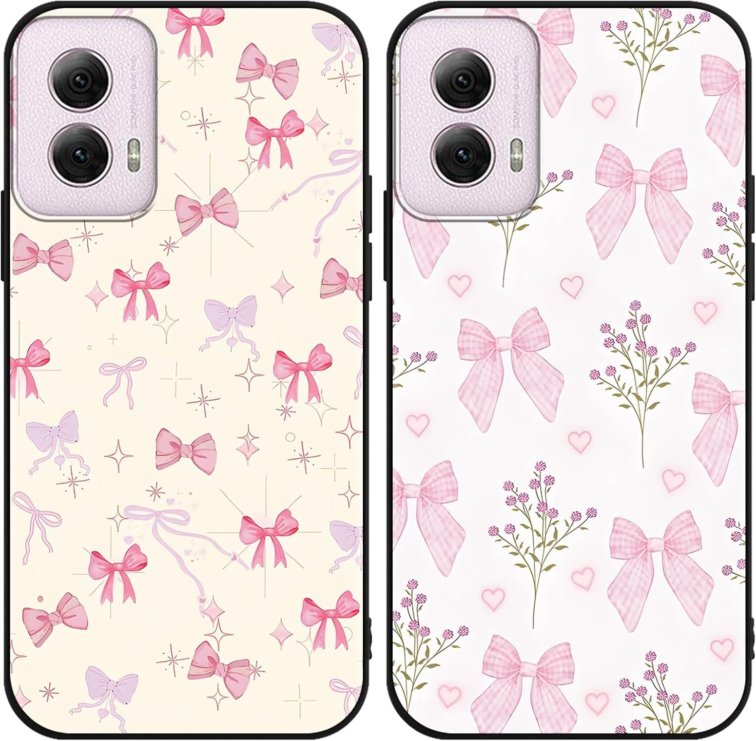 2 Pack Pink Bow Phone Case