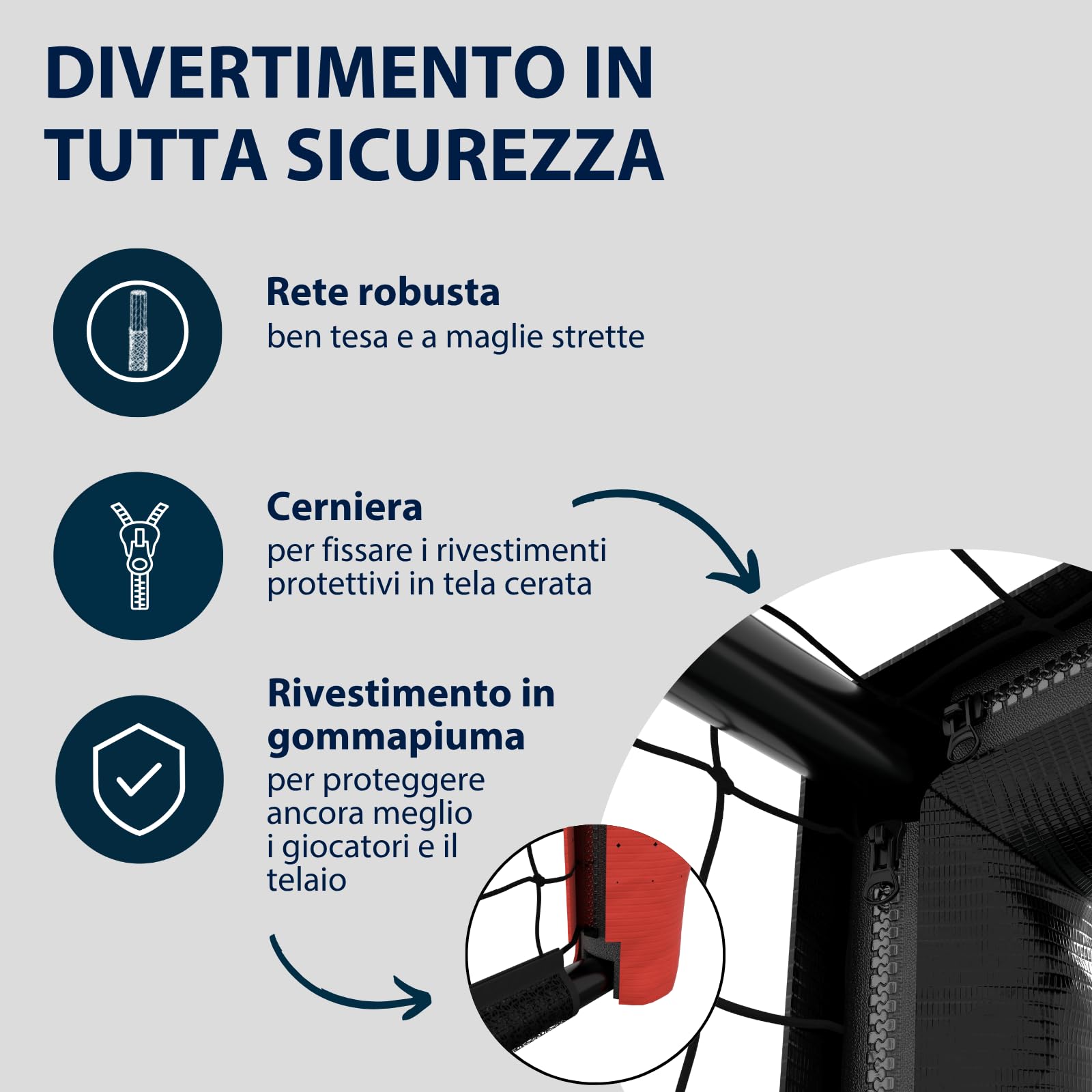 HUDORA Porta da Calcio Pro Tect Advanced – Porta da Calcio all'Aperto con Rete Resistente alle Intemperie per Bambini e Adulti