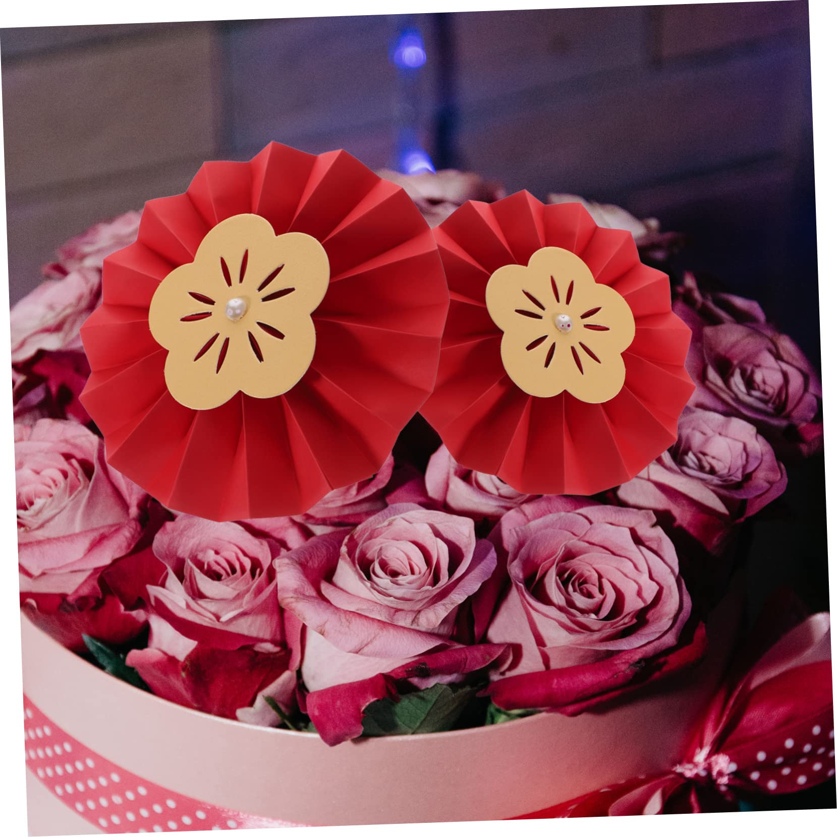 36 Piezas Flor De Abanico De Papel Decoración Colgante De Fiesta Decoraciones Colgantes De Año Nuevo Decoración De Abanico Chino Decoración De Año Nuevo Chino 2023 El Plastico Cabilock