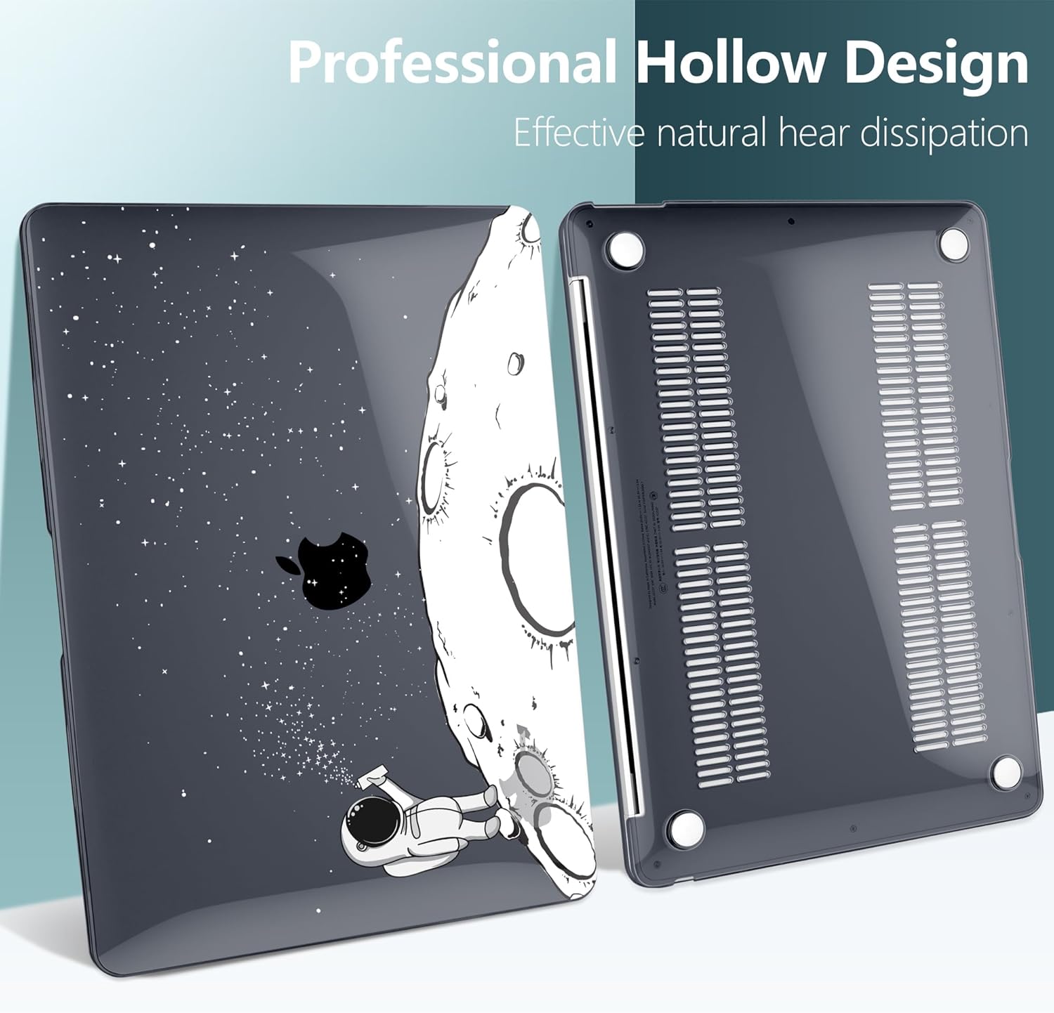 DONGKE Compatible with MacBook Air 13 inch Case 2021 2020 2019 2018 Release A2337 M1 A2179 A1932 with Retina Display & Touch ID, Plastic Hard Shell & Keyboard Cover - Astronaut - Image 6