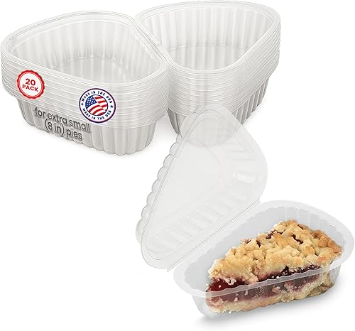 MT Products Recipientes para tartas con bisagras, 4.2 x 3 x 2.35 pulgadas, contenedor de plástico extra pequeño para tartas de queso desechables
