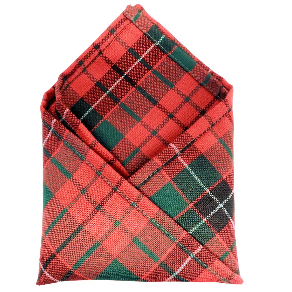 Ingles Buchan Men's Nicholson Tartan Pocket Handkerchief Square