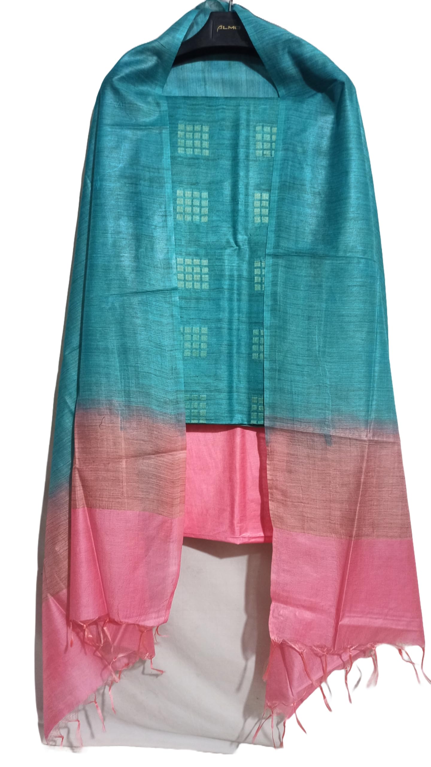 haider ali and sons HAIDER ALI Handloom Semi Tussar Silk Unstitched Suit Set for Women with Dupatta | Salwar Suit Dress Material for Women & Girls | Top - 2.5 Mtrs, Bottom - 2.50 Mtrs & Dupatta - 2.3 Mtr-picture-56