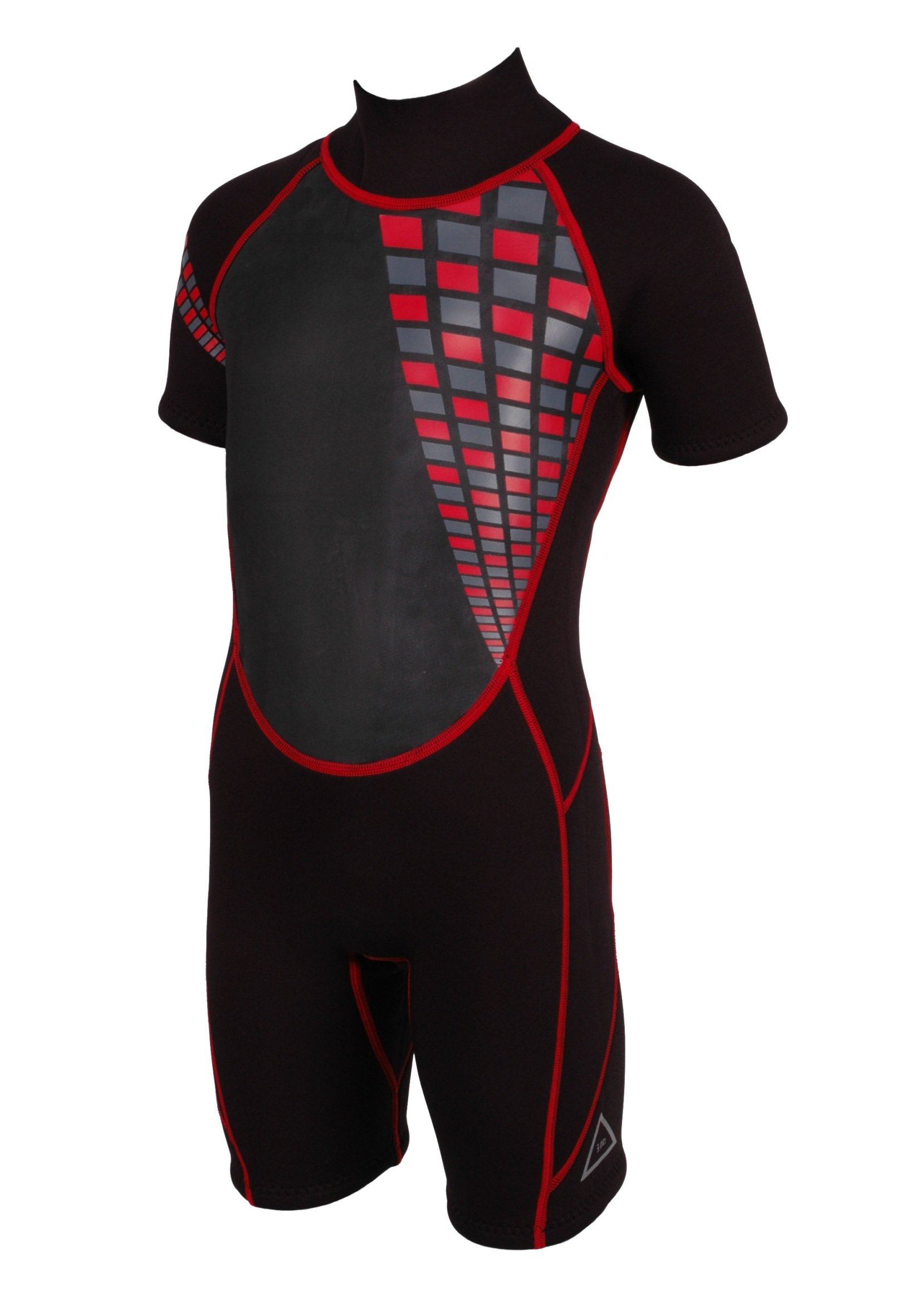 Tamino Kinder Neopren Shorty 3mm – Warmer Neoprenanzug für Jungen & Mädchen, kurzer Wetsuit mit Rückenreißverschluss, für Schwimmen, Strand, See, Schnorcheln & Wassersport