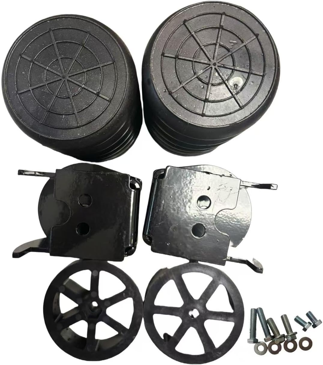 SSR-117-47 Bump Stop & Helper Springs Kit Fits for ford F-150 4WD 2009-2018 Set of 2 (Black, Left and Right) Compatible with: ford F-150 4WD 2009-2018