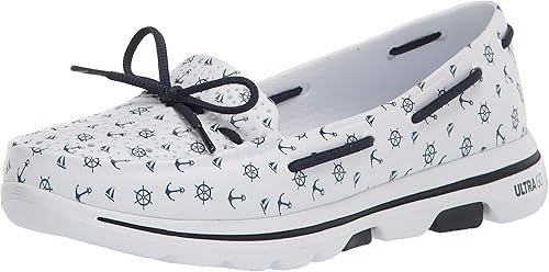 skechers womens go walk 5 cali gear nautical boat shoes