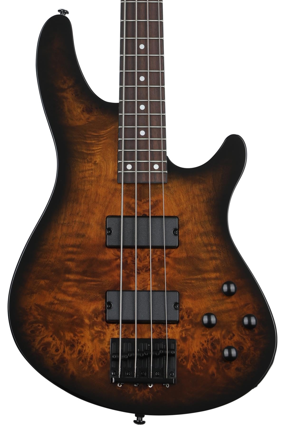 Schecter C-4 Standard Electric Bass - Tobacco Burl