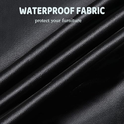 Miniatura 3 de SONNACH Funda de asiento impermeable para sillas de comedor, extraíbles y lavables, tapizadas, resistentes al agua, fundas de cojín decorativas