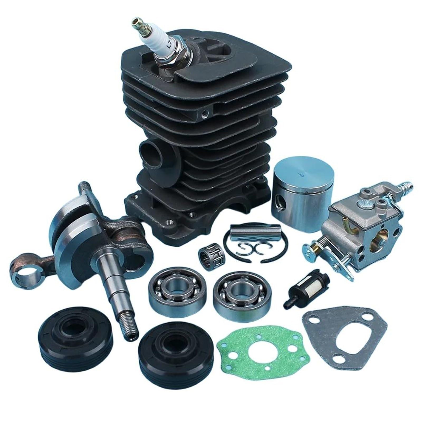 For Hu/sqvarna 136 137 141 142 piezas de motosierra 38mm Nikasil plateado